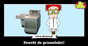 grafika drukarki z przeszłości