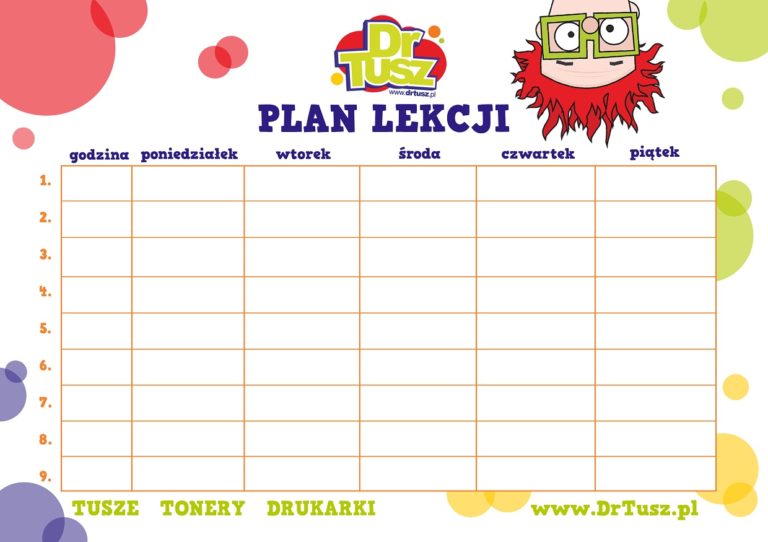 Szkola Zak Poznan Plan Lekcji Wydrukuj plan lekcji i łamigłówki - Blog firmowy DrTusz