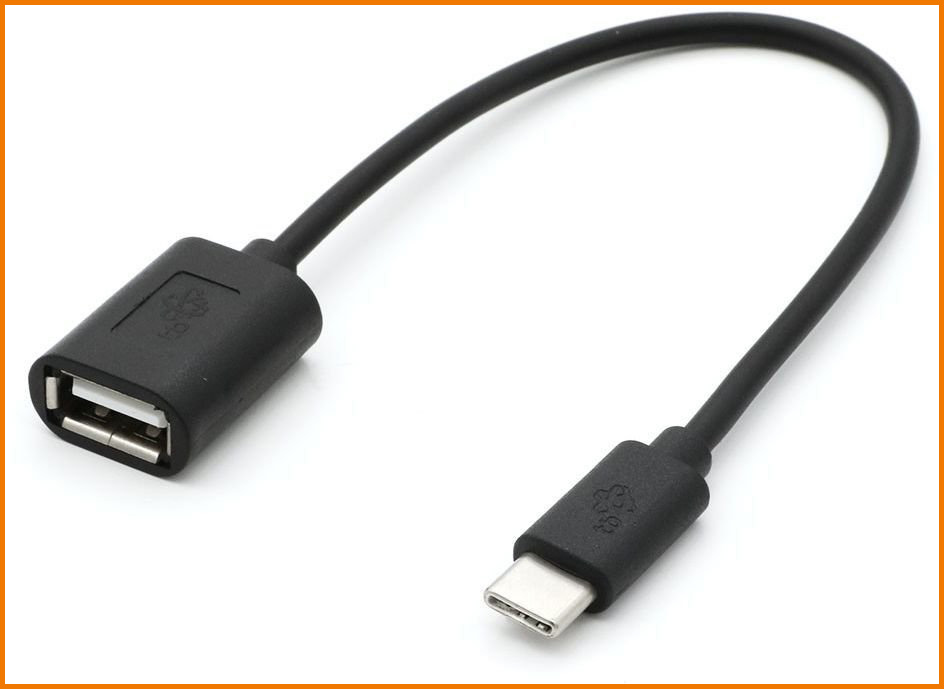 kabel przejściówka z żeńskiego gniazda USB typu A na męski wtyk USB typu C lub micro USB