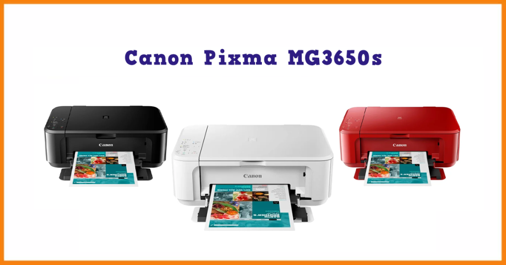 zdjęcia drukare atramentowych Canon Pixma MG3650s w trzech kolorach