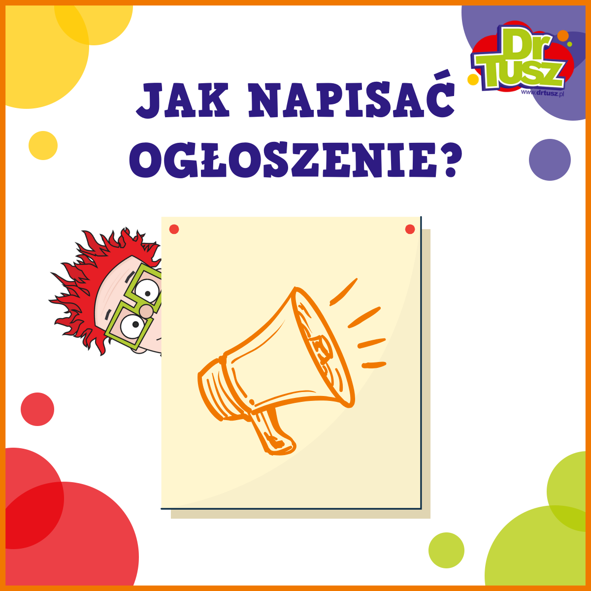 Jak napisać ogłoszenie?