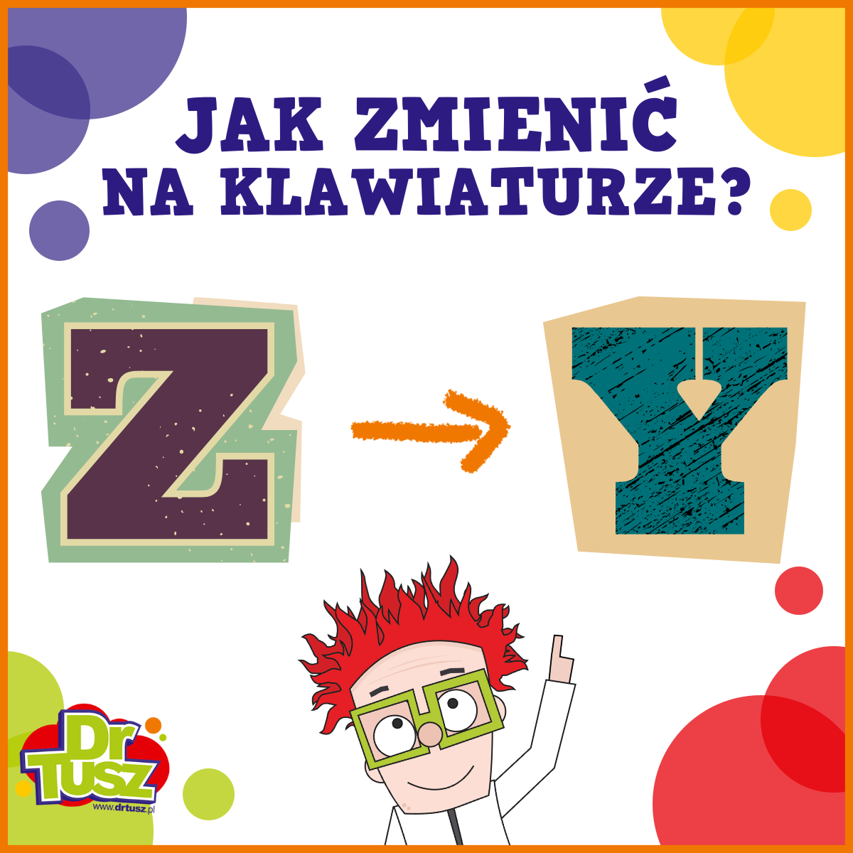 Jak zamienić Y na Z na klawiaturze?