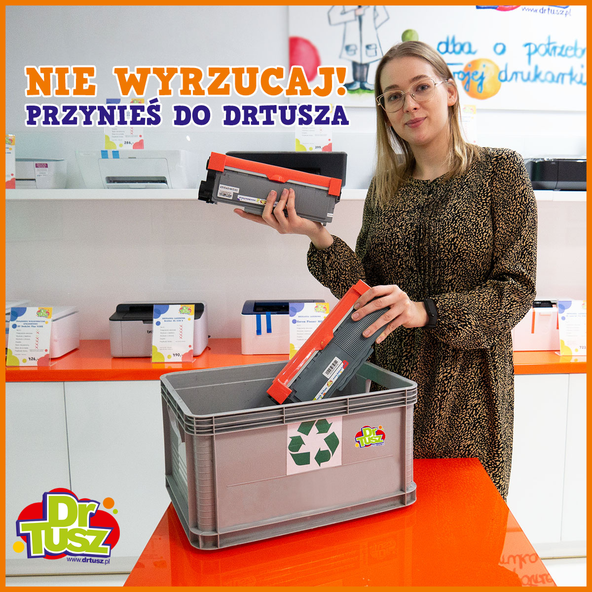 Utylizacja drukarek i zużytych wkładów – DrTusz Ci pomoże