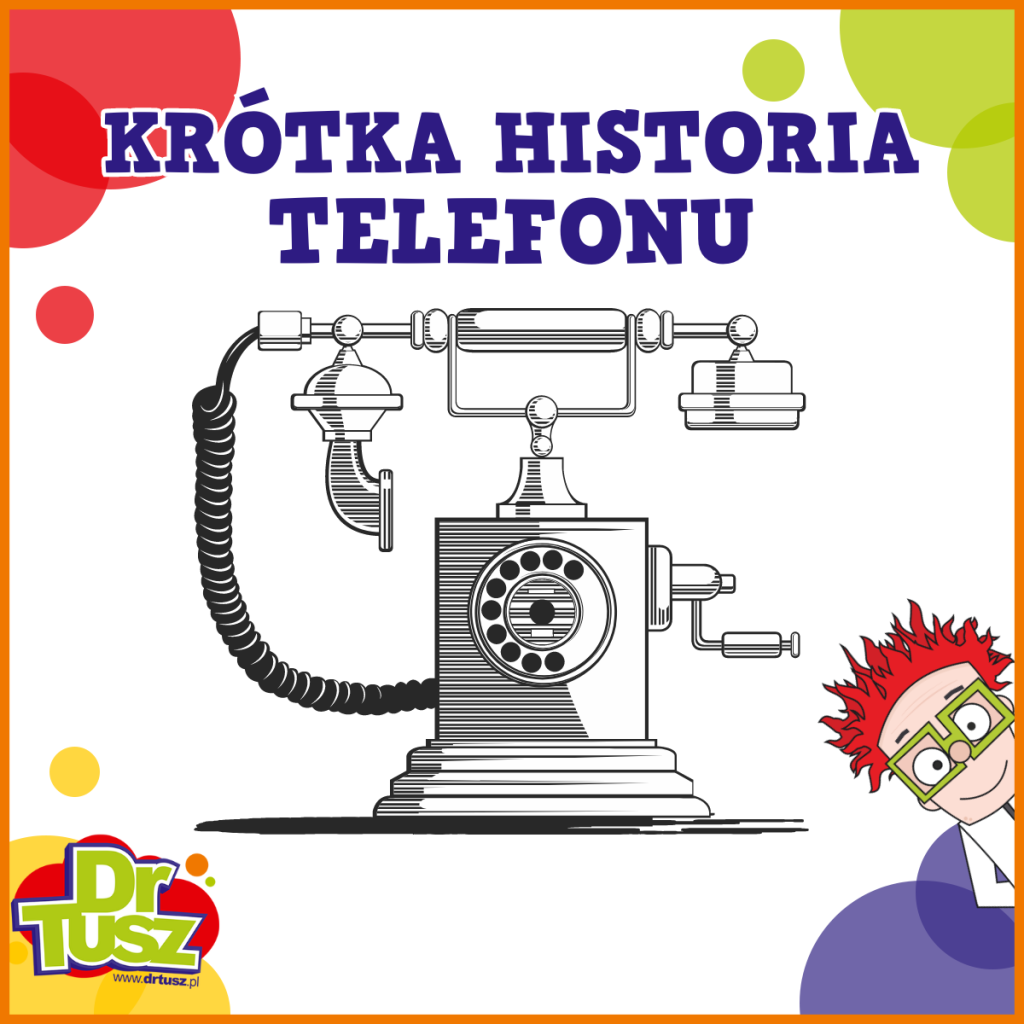 grafika: szkic starego telefonu