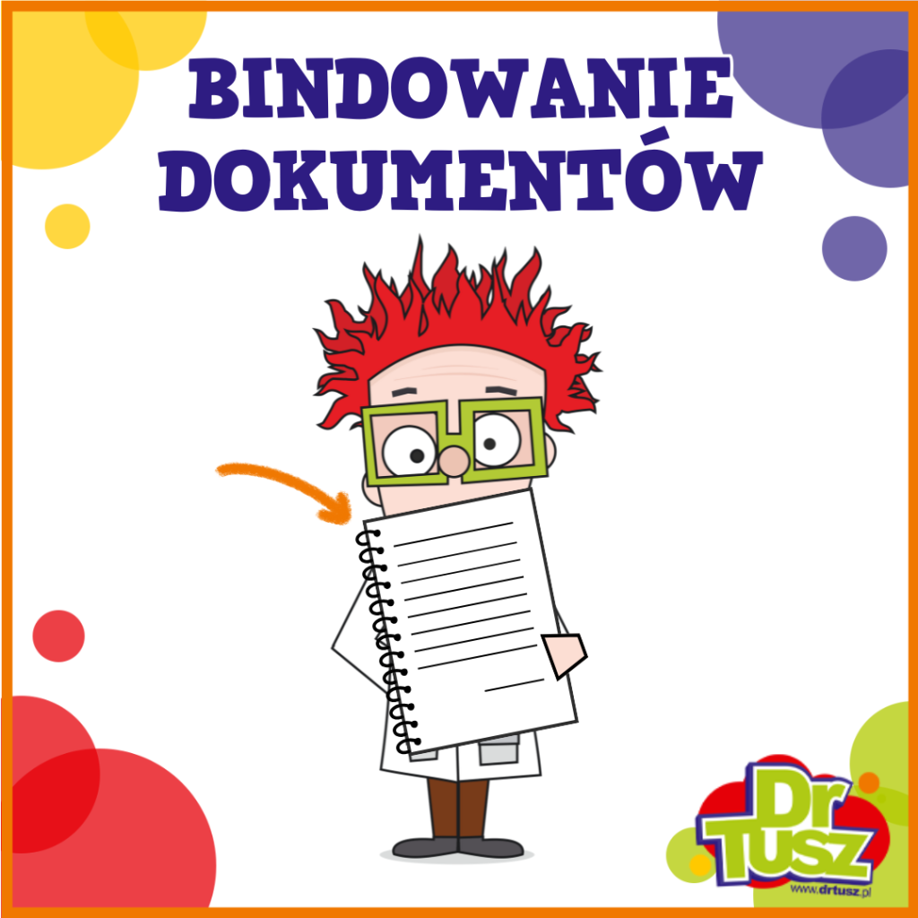 jak zbindować dokumenty  - rudy trzyma zbindowane dokumenty