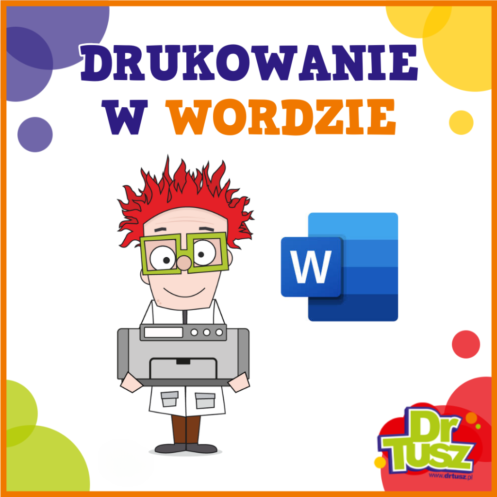 rudy z drukarką ikona word tytuł jak drukować z worda