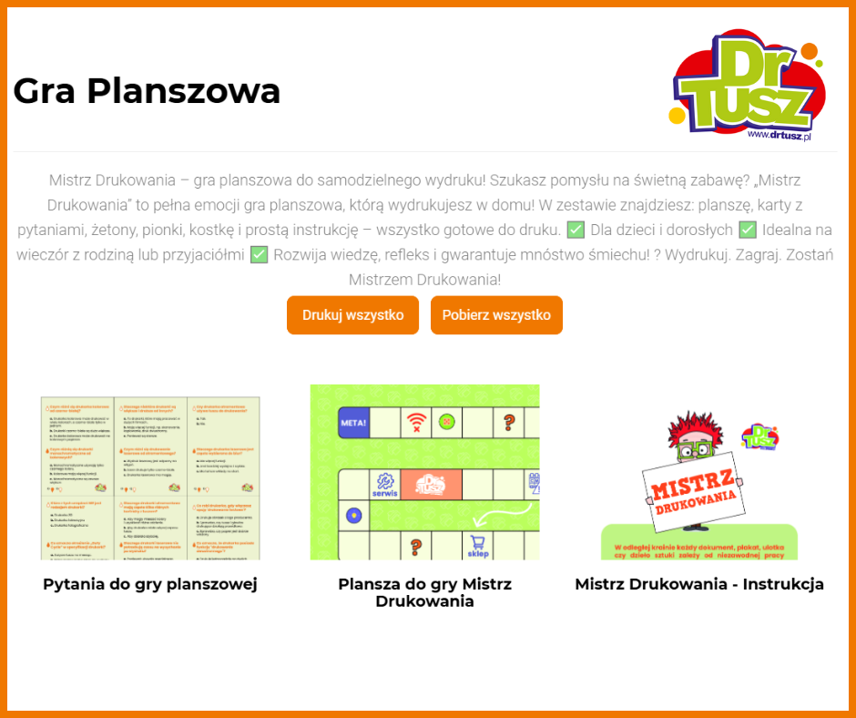 Gra Planszowa DrTusz