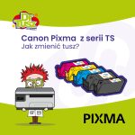 Wymiana tuszów w drukarkach Canon Pixma z serii TS