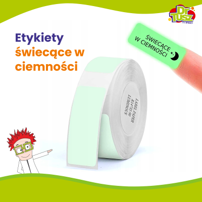 Etykiety świecące w ciemności do Niimbot B18