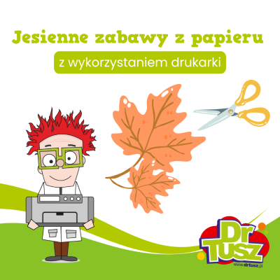 Jesienne zabawy z papieru do druku