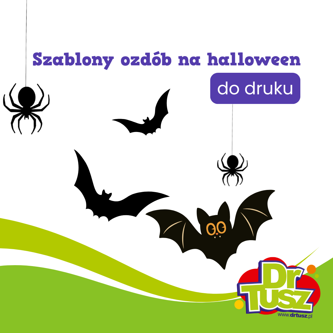 Szablony ozdób na halloween do druku