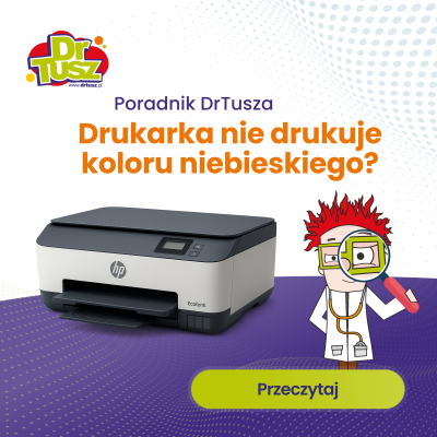 Co zrobić, gdy drukarka nie drukuje koloru niebieskiego?
