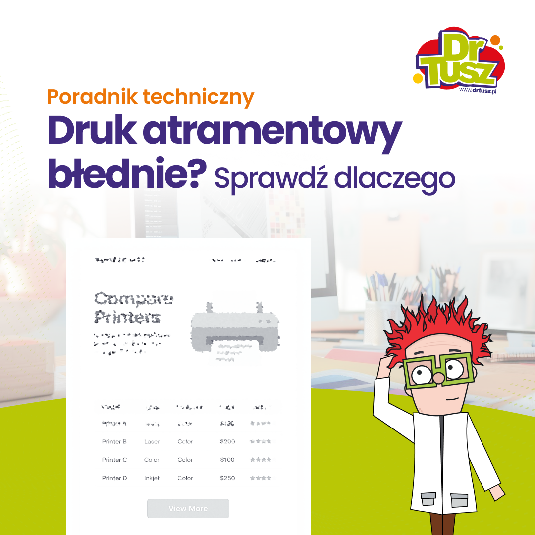 Dlaczego druk atramentowy blednie?