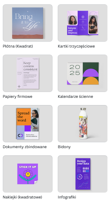 canva print - co drukować