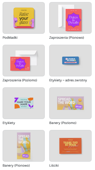 canva print - co drukować