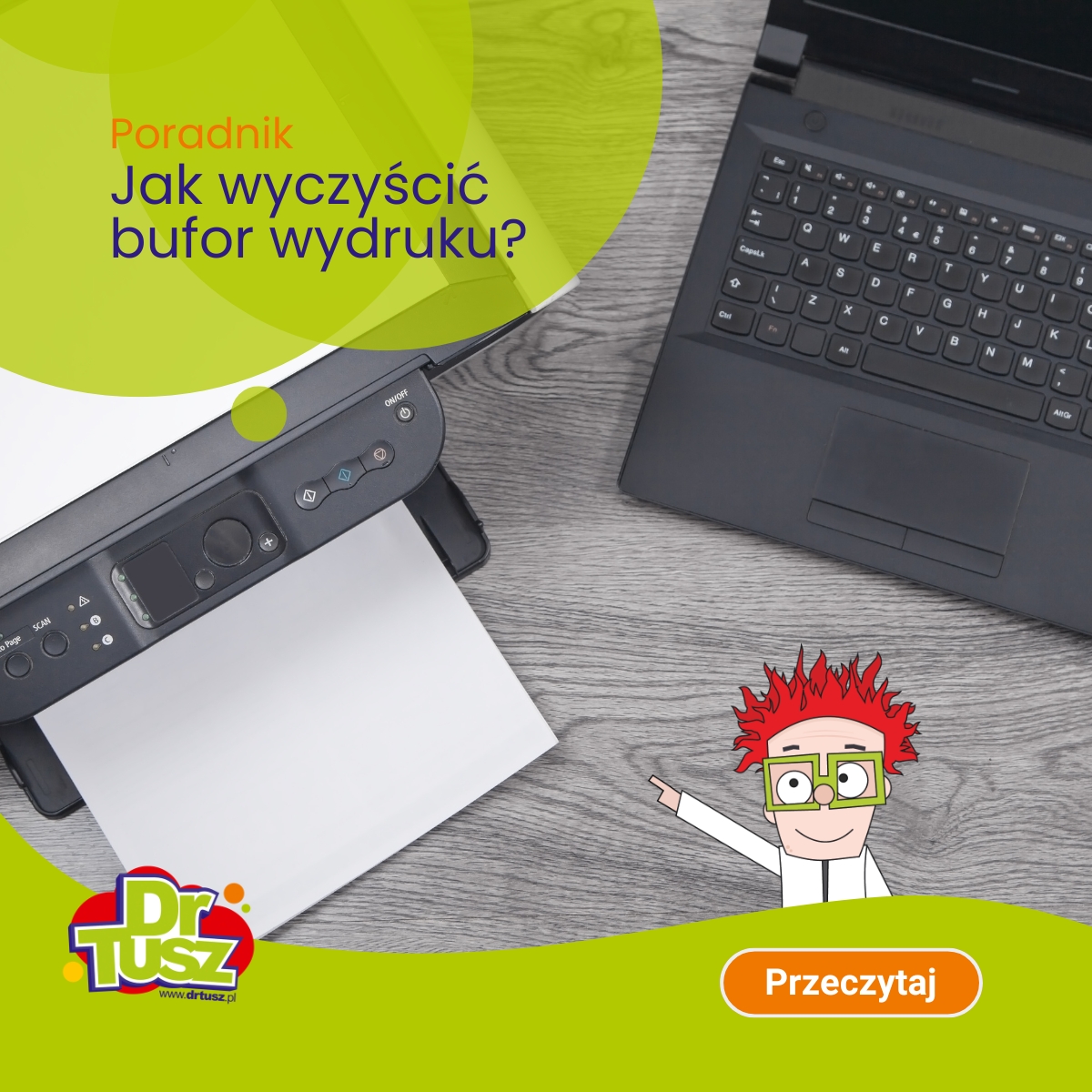 Jak wyczyścić bufor wydruku?