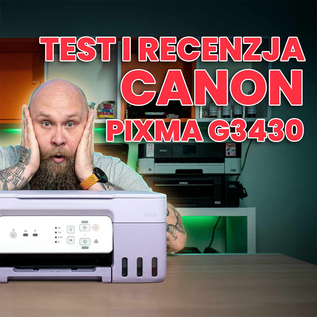 Canon PIXMA G3430 – test i recenzja drukarki z systemem stałego zasilania atramentem.