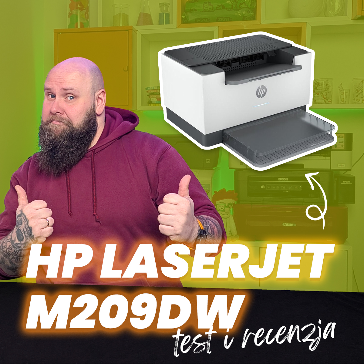 HP LaserJet M209dw – mała drukarka laserowa, która potrafi naprawdę dużo.